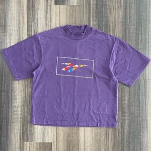 Reebok x Pyer Moss with Derrick Adams. Boxy mock neck tee - size M